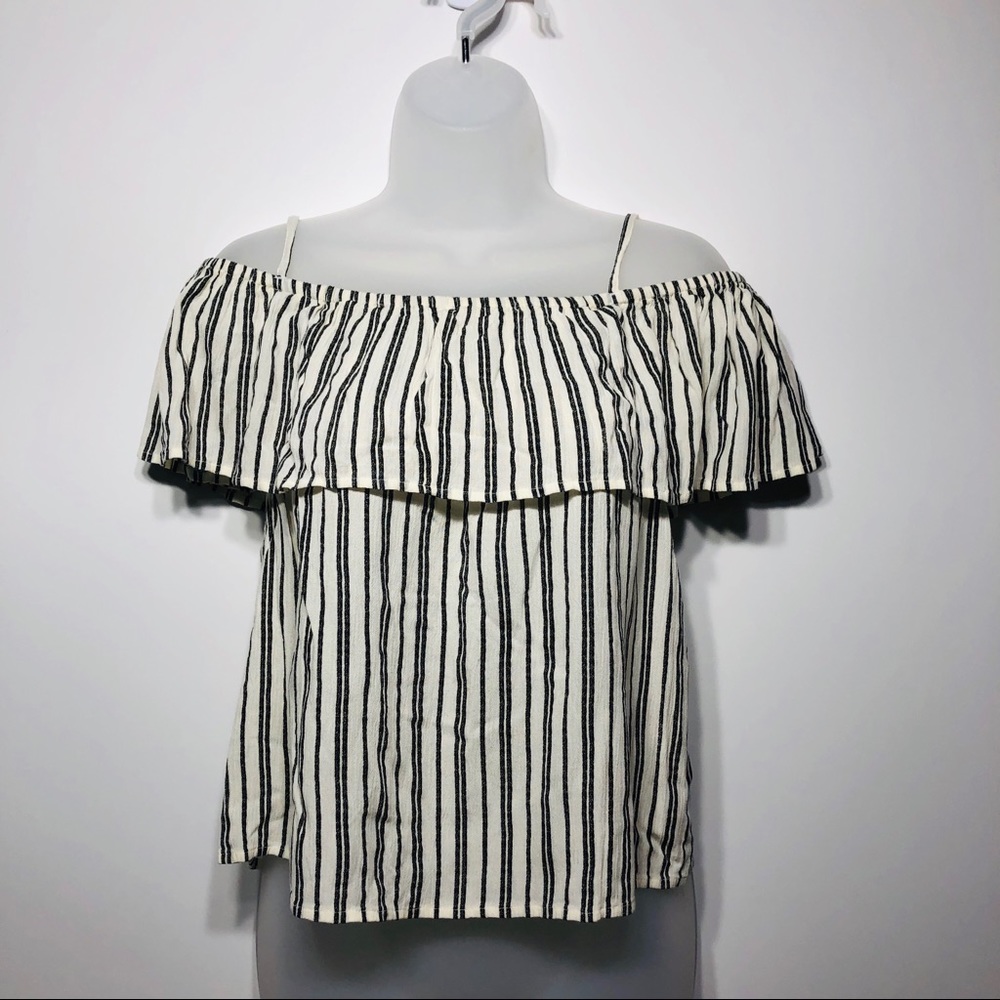 Billabong off the shoulder ruffled tank top - Picture 2 of 5